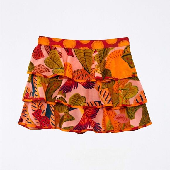 FARM RIO Summer Dream Ruffle Tiered Skirt - Picture 1 of 8